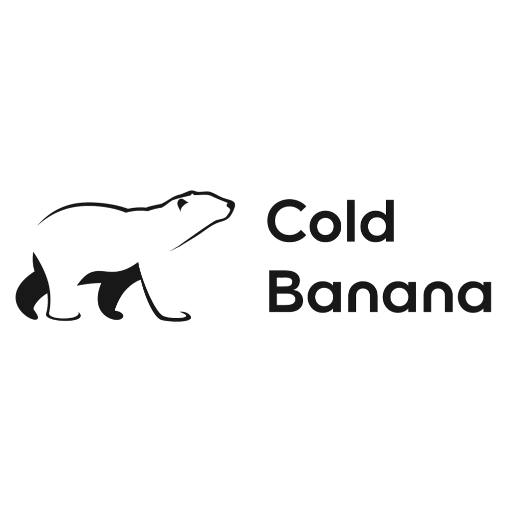 Black Cold Banana logo on a white background