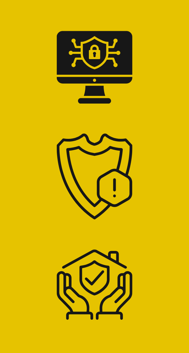 Multiple Layers of Security Icons