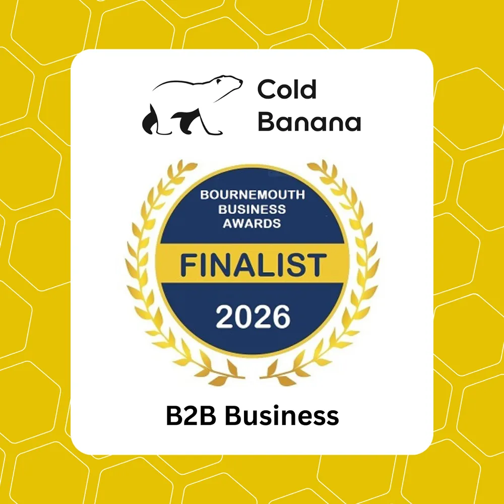 Cold Banana Bournemouth Business Awards 2026 Finalist in the B2B Business category (which Cold Banana went on to win!)