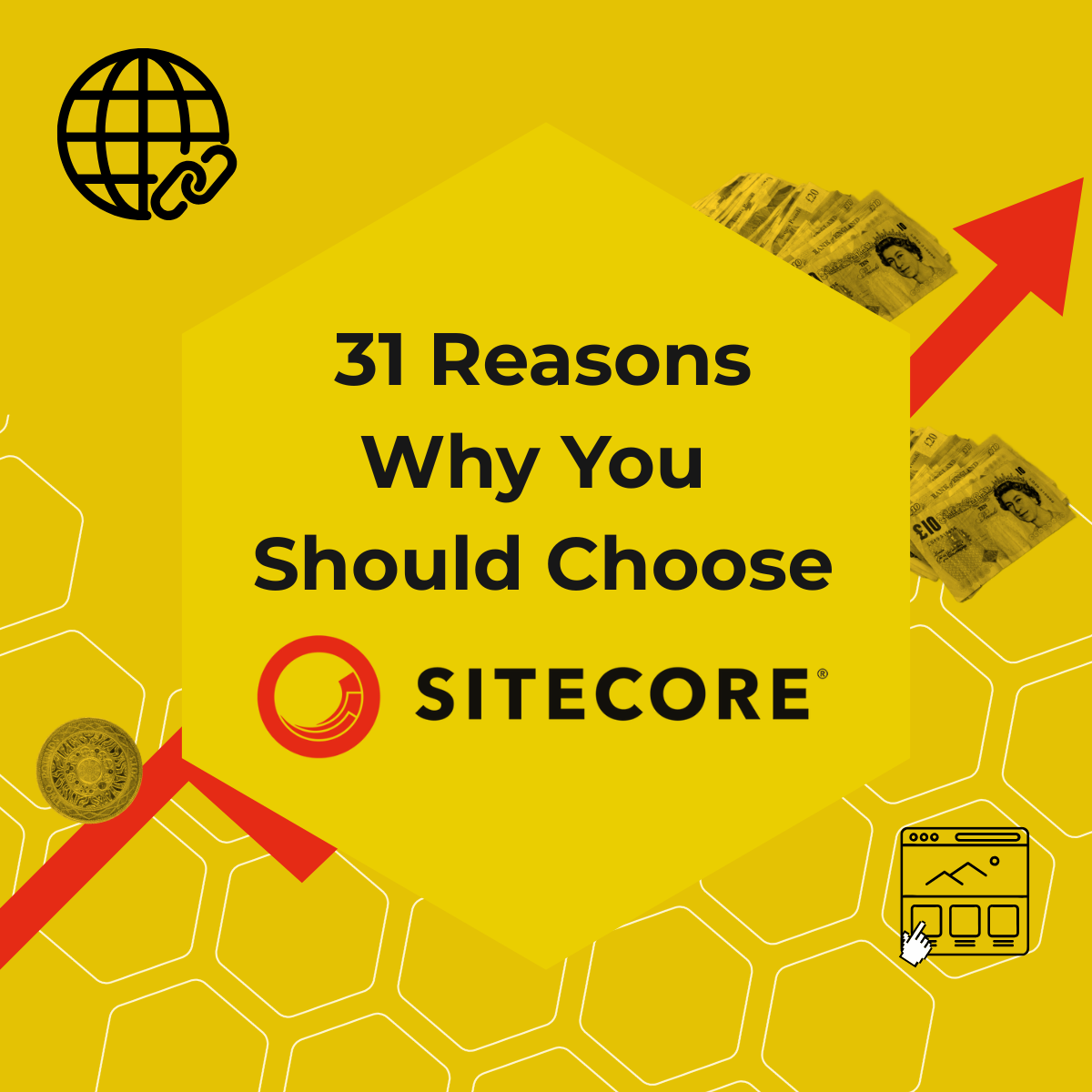 A graphic reading "31 Reasons Why You Should Choose Sitecore"