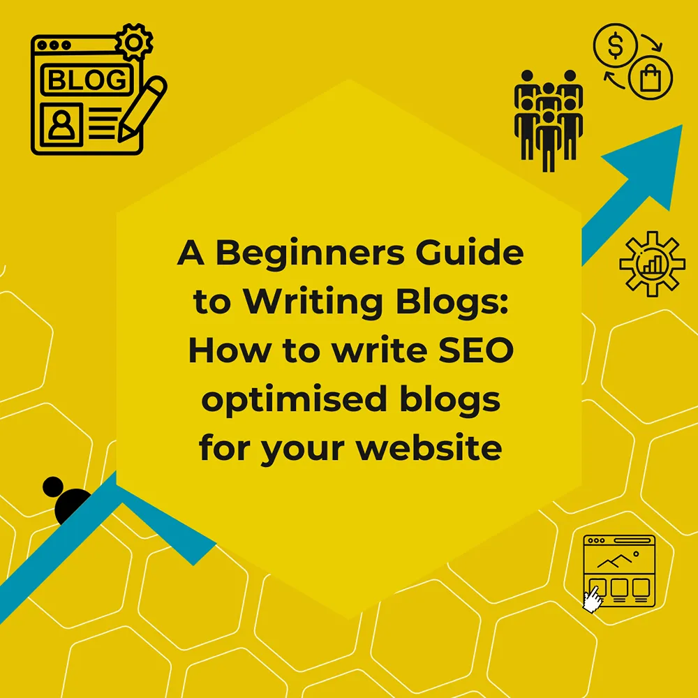A Beginners Guide To Writing Blogs Blog Introduction Graphic.