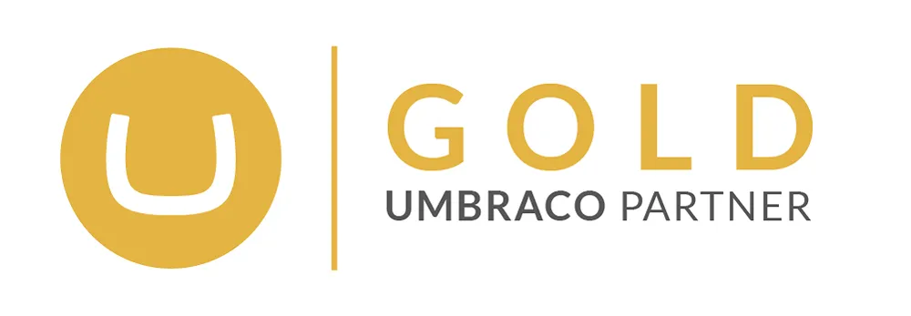 Umbraco Gold Partner Logo on a white background