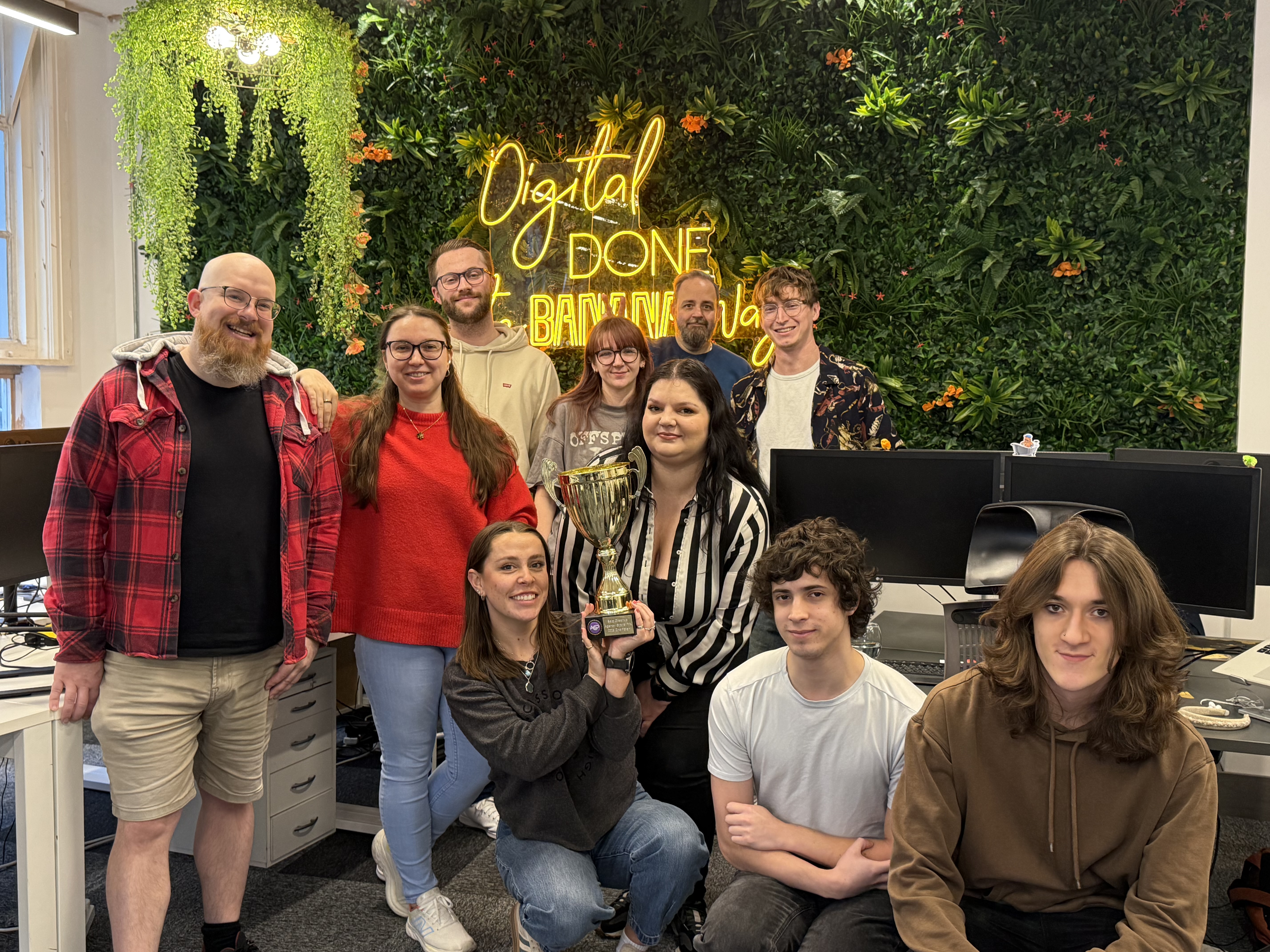 Cold Banana Team with Agency Grand Prix 2025 Trophy