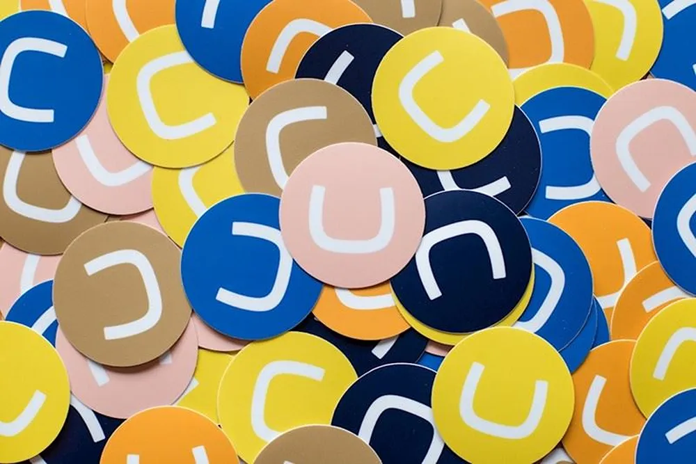 Umbraco glyph stickers in varying colours