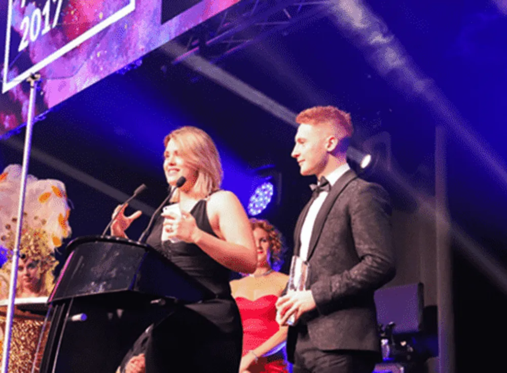 A photo of Ollie Storey at an awards show