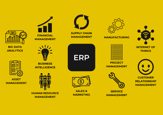 Icon of what an Enterprise Resource Planning integration system is