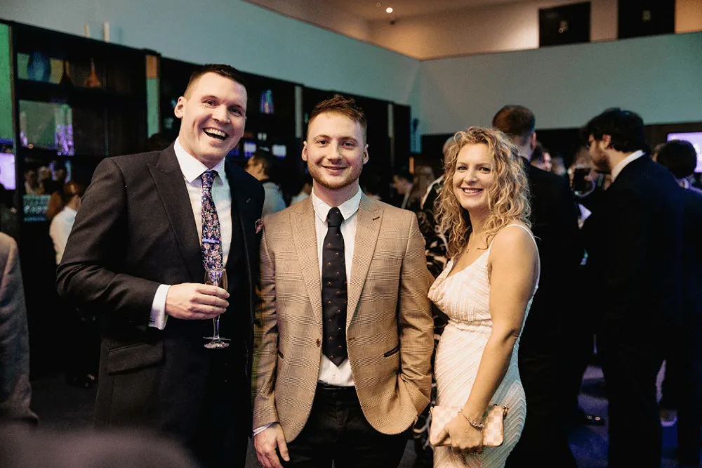 Luke, Ollie and Sophie at the UK Dev Awards show