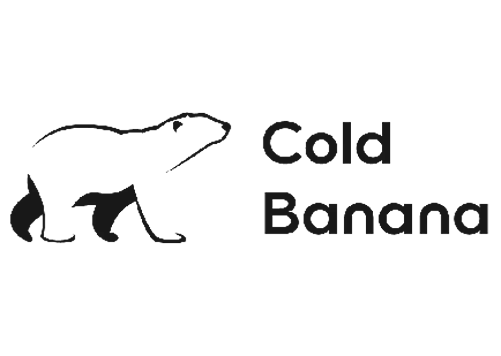 A black Cold Banana logo