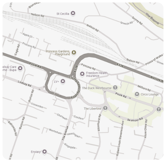 Bournemouth Map